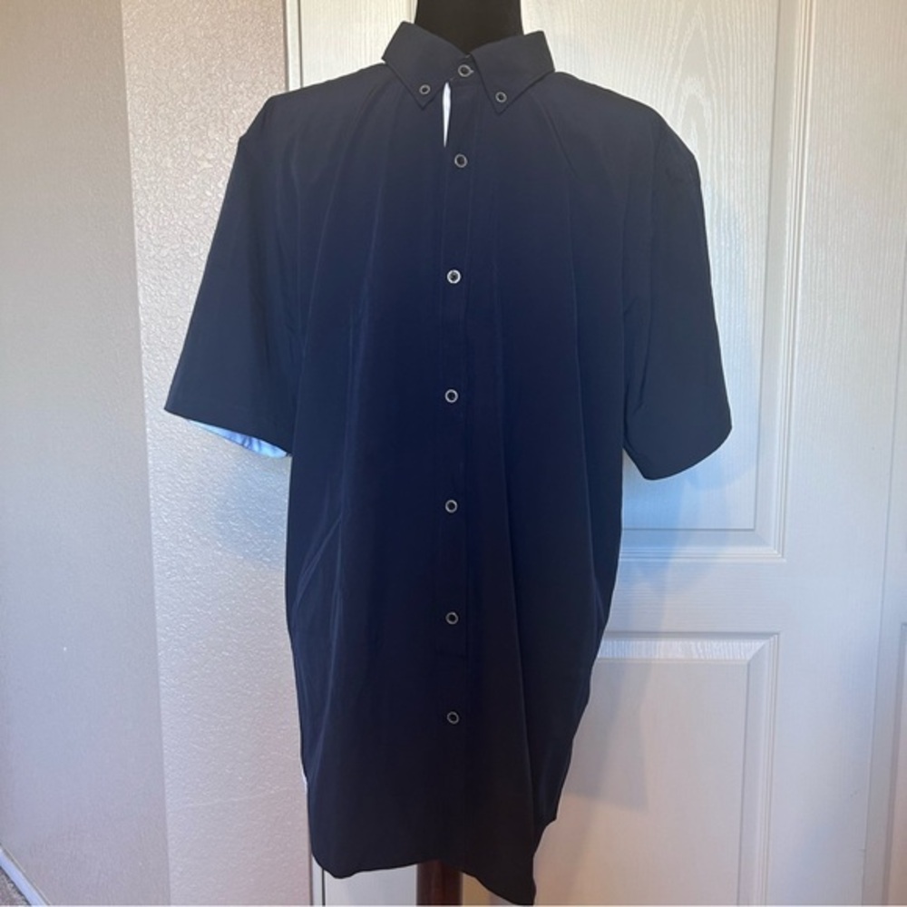 Fried Denim Slim Fit Button Down Short Sleeve Size‎ XL